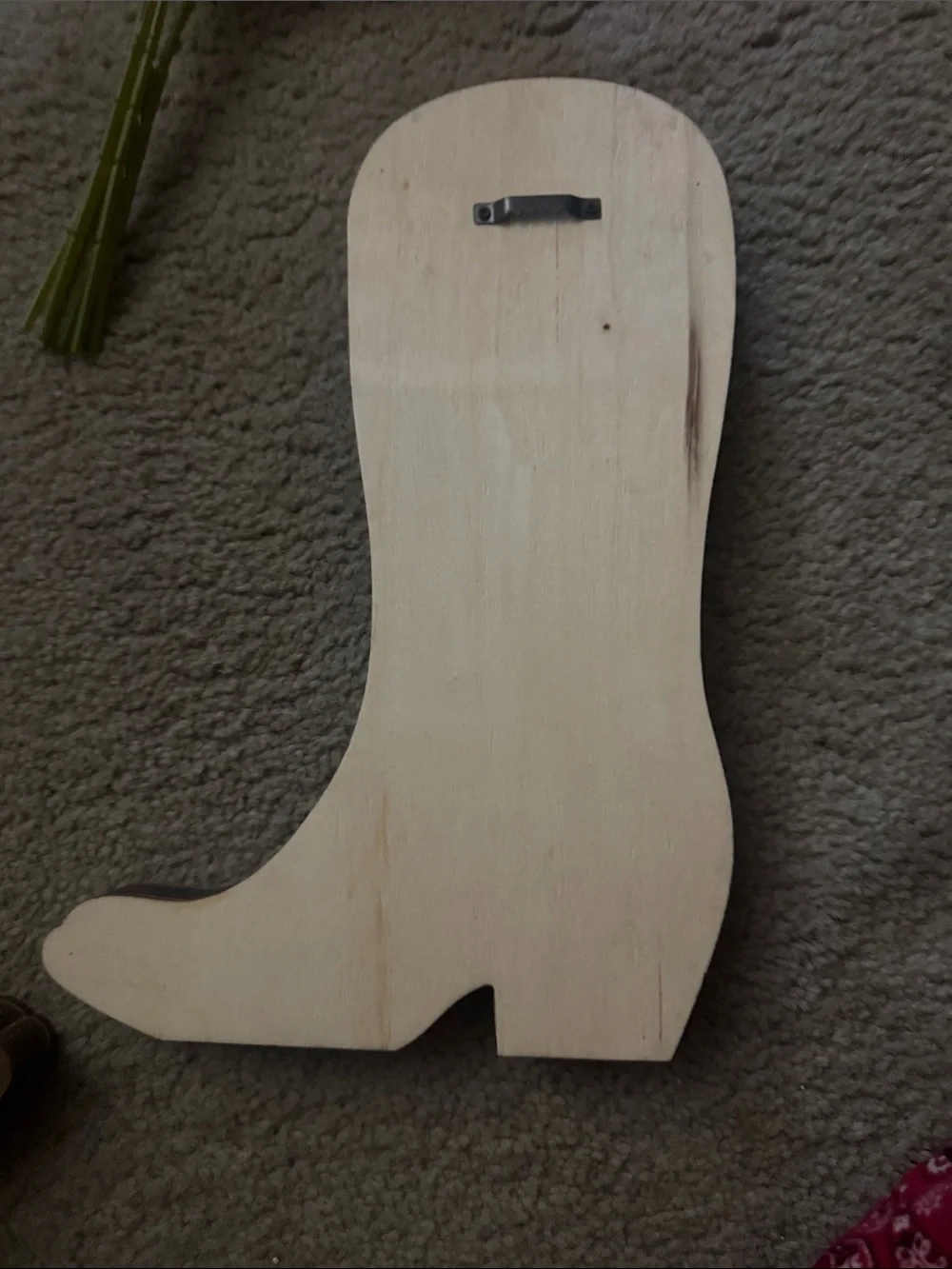 Rustic Cowboy Boot Wood Wall Decor - Brown